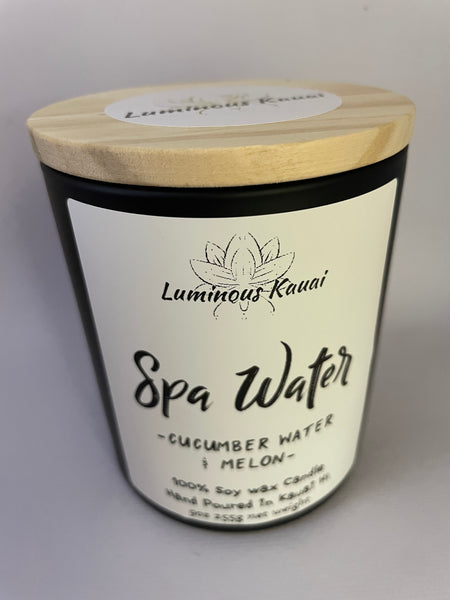 Spa Water Soy Candle